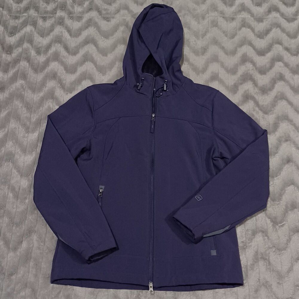 Free Country Womens Size S Purple Fleece Lined Full Zip Up Jacket